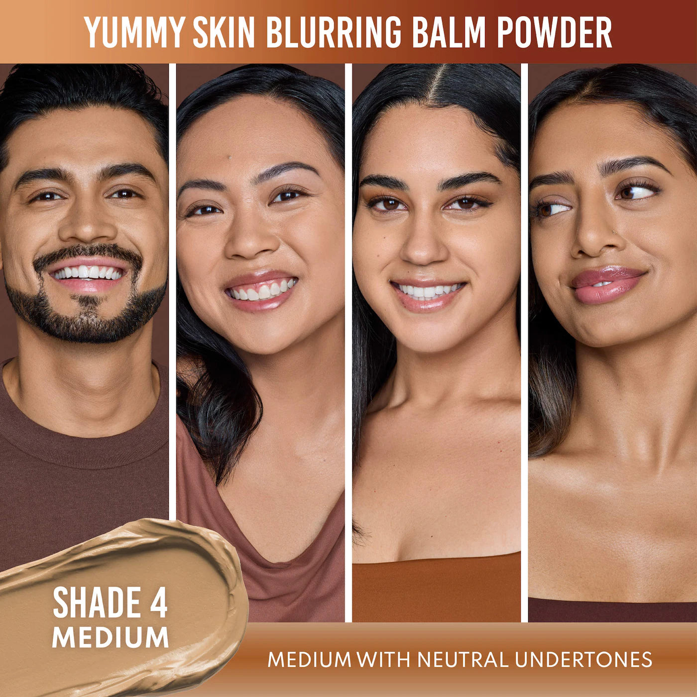 Danessa Myricks Beauty Yummy Skin Blurring Balm Powder - Tinted Primer & Foundation - Shade 4