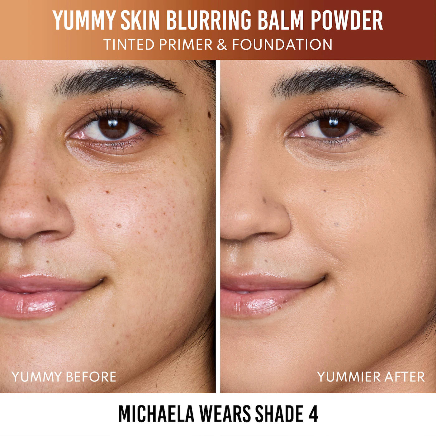 Danessa Myricks Beauty Yummy Skin Blurring Balm Powder - Tinted Primer & Foundation - Shade 4