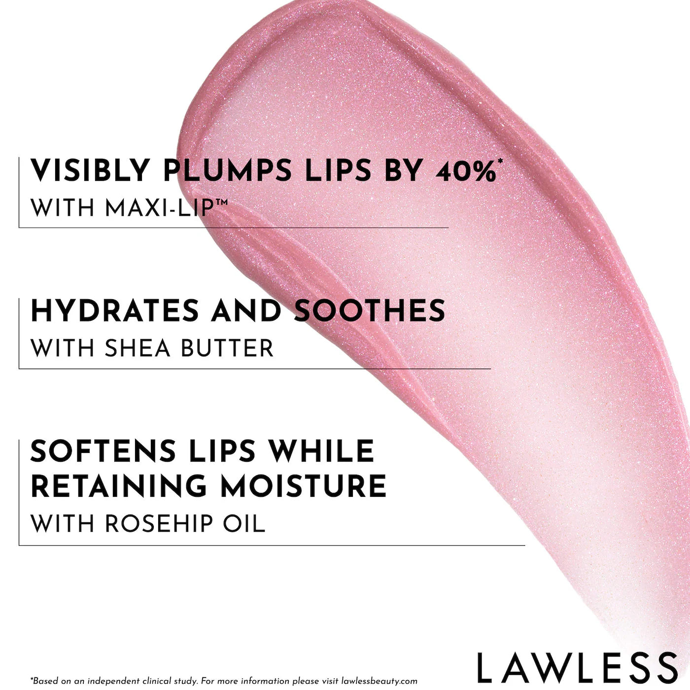 LAWLESS X LoveShackFancy Forget The Filler Lip Plumper Line Smoothing Gloss - Happy Thoughts