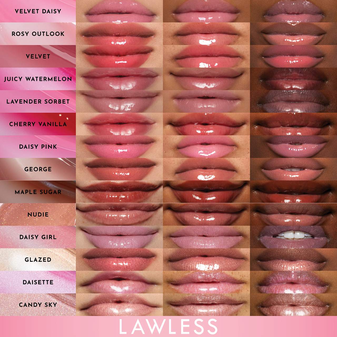 LAWLESS Forget The Filler Lip Plumper Line Smoothing Gloss - George