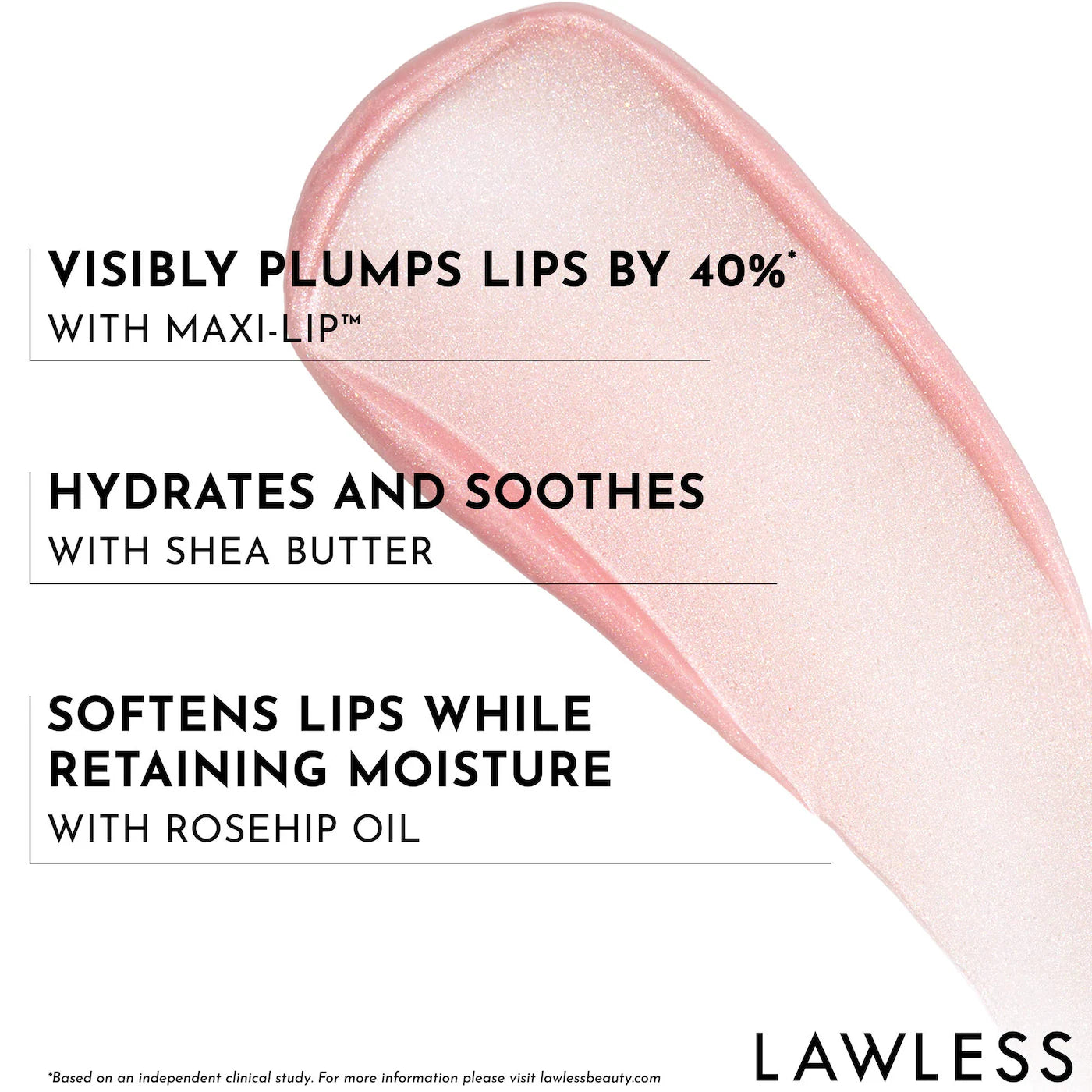 LAWLESS X LoveShackFancy Forget The Filler Lip Plumper Line Smoothing Gloss - Blooming Heirloom