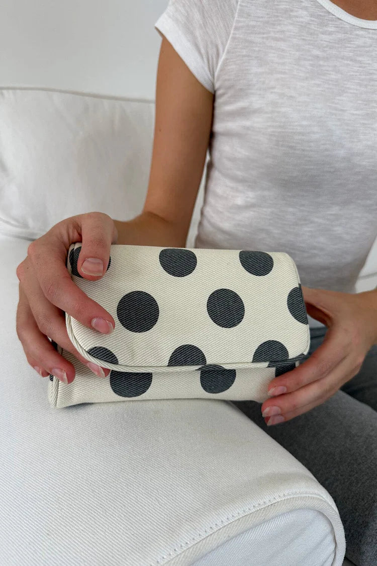 Brandy Melville Polka Dots Makeup Bag