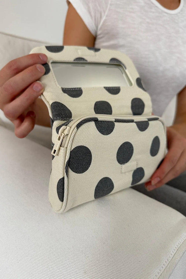 Brandy Melville Polka Dots Makeup Bag