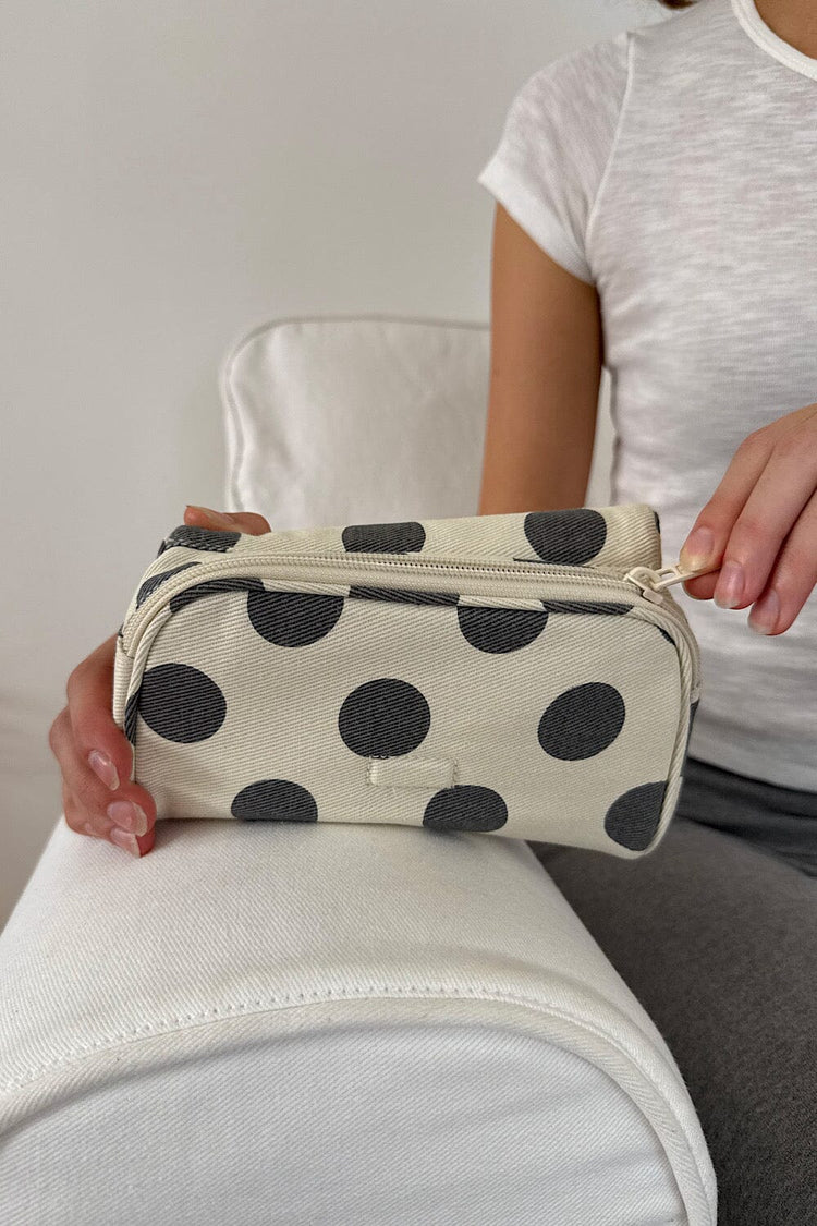 Brandy Melville Polka Dots Makeup Bag