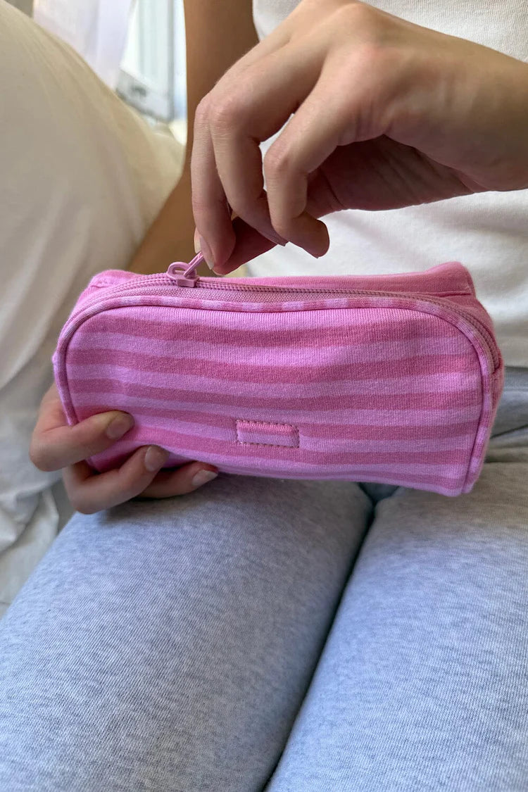 Brandy Melville Stripes Makeup Bag