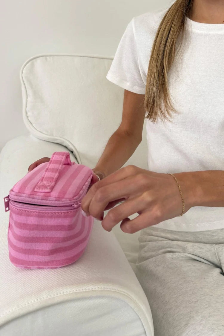 Brandy Melville Stripes Vanity Makeup Bag