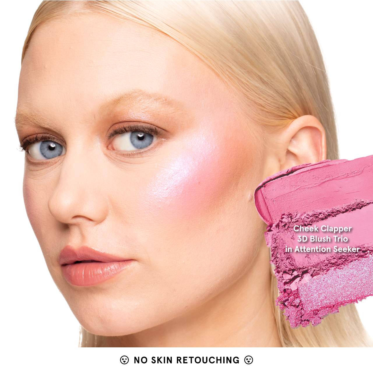 ONE/SIZE by Patrick Starrr Cheek Clapper 3D Blush Trio Palette - Attention Seeker