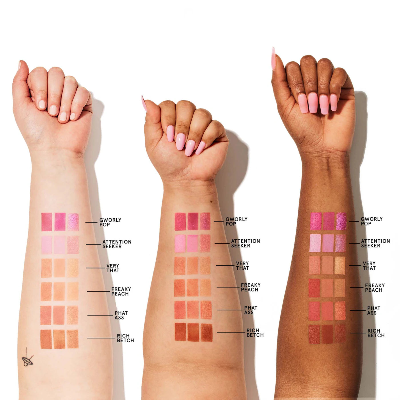 ONE/SIZE by Patrick Starrr Cheek Clapper 3D Blush Trio Palette - Phat Ass