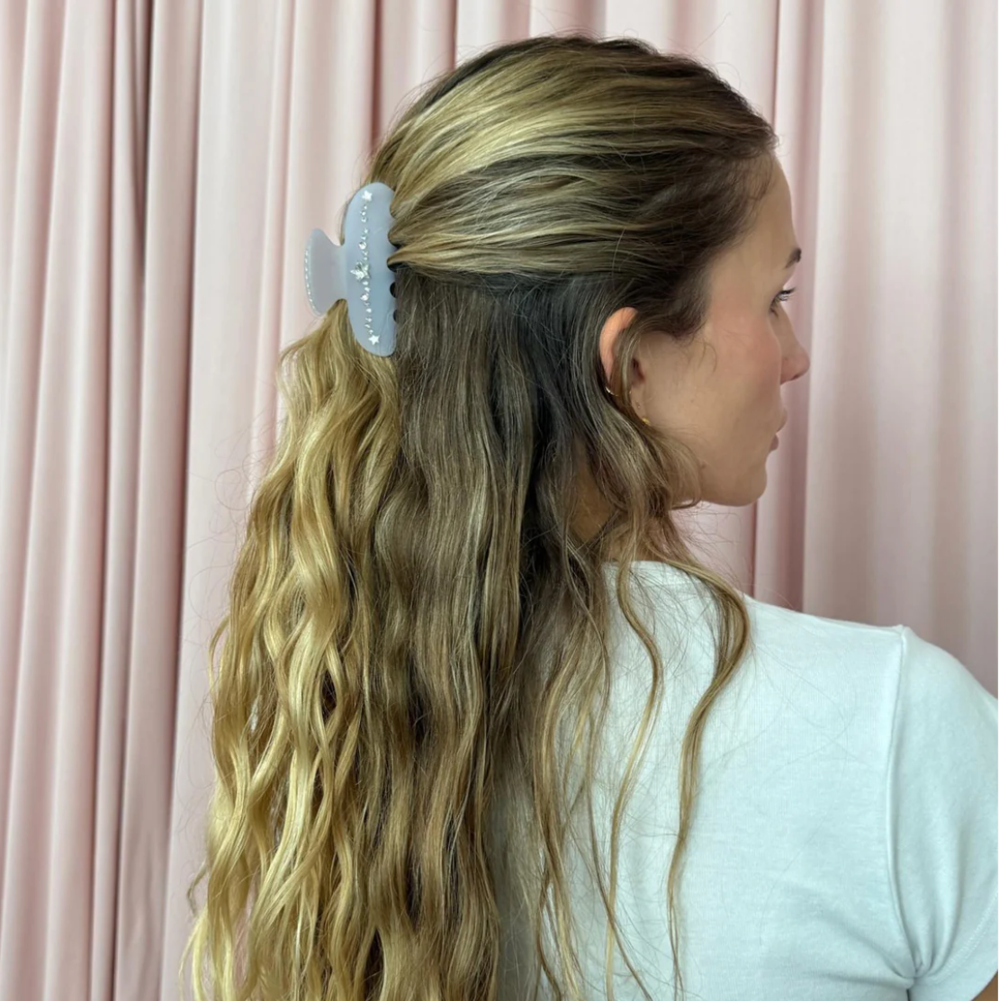 *Limited Edition* Emi Jay Sweatheart Hair Claw Clip - Lilac Sky