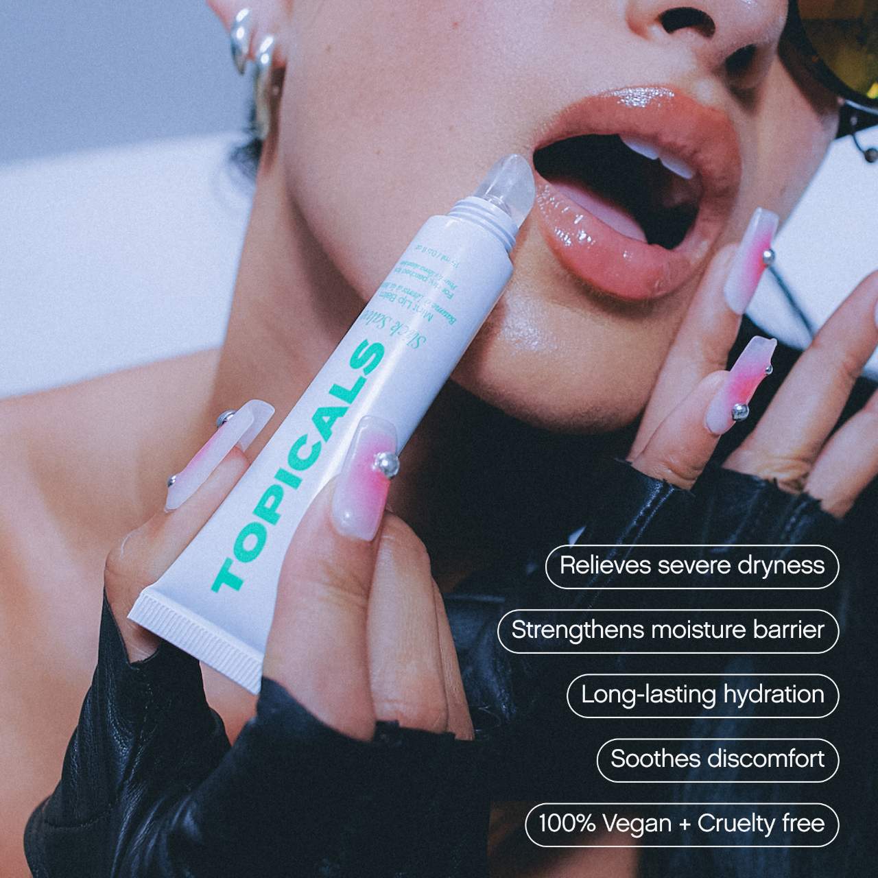 Topicals Slick Salve Glossy Lip Balm for Soothing + Hydration - Mint