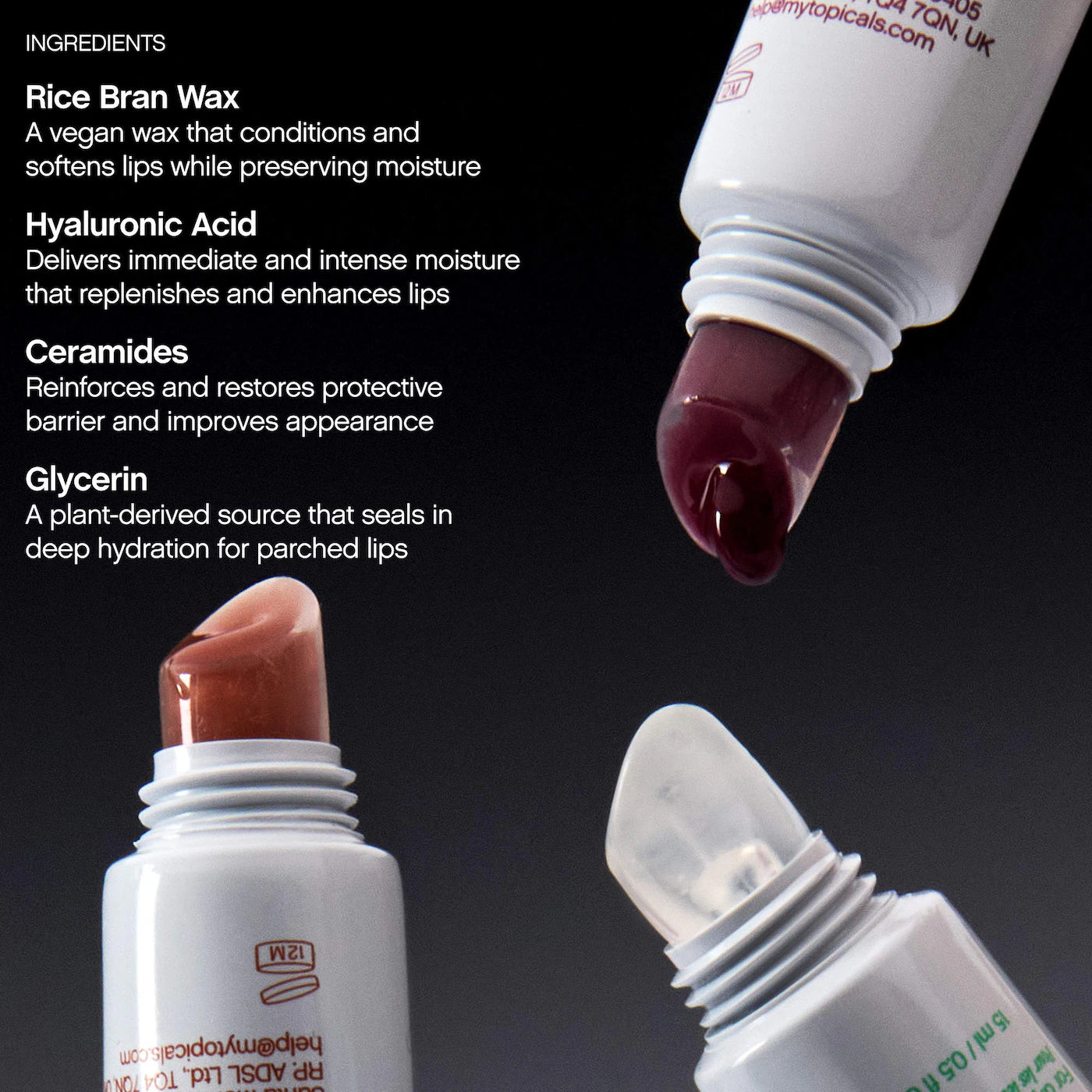 Topicals Slick Salve Glossy Lip Balm for Soothing + Hydration - Papaya