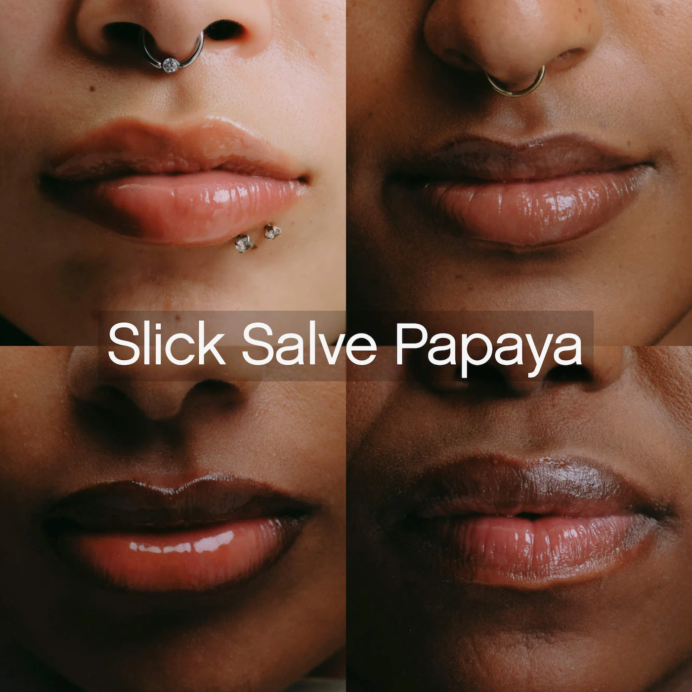Topicals Slick Salve Glossy Lip Balm for Soothing + Hydration - Papaya
