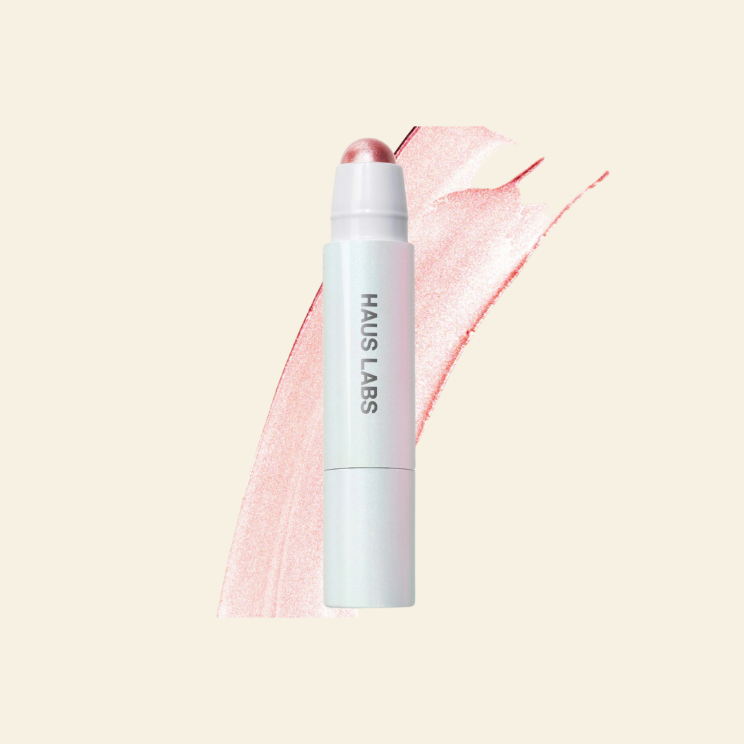 *PRE-ORDER* HAUS LABS Bio-Radiant Glassy Balm Highlighter Stick - Glassy Pink Opal
