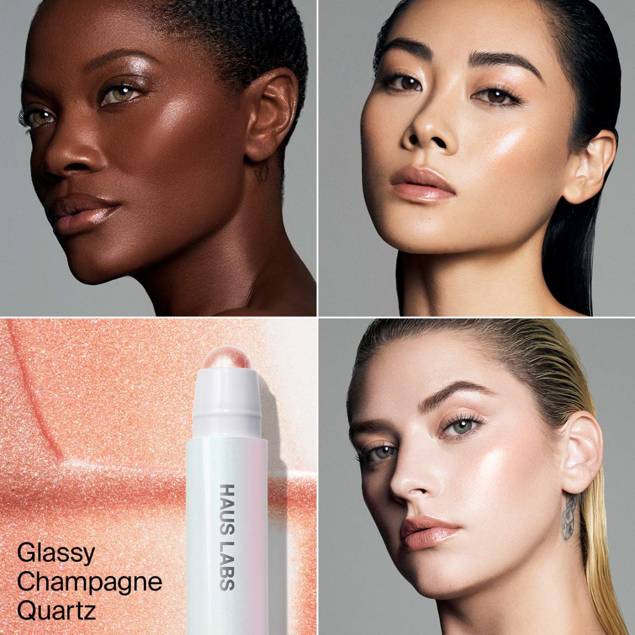 *PRE-ORDER* HAUS LABS BY LADY GAGA Bio-Radiant Glassy Balm Highlighter Stick - Glassy Champagne Quartz