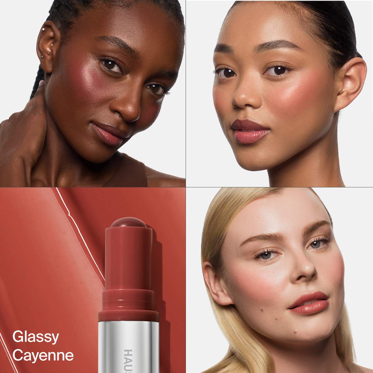 *PRE-ORDER* Haus Labs Color Fuse Glassy Blush Balm - Glassy Cayenne