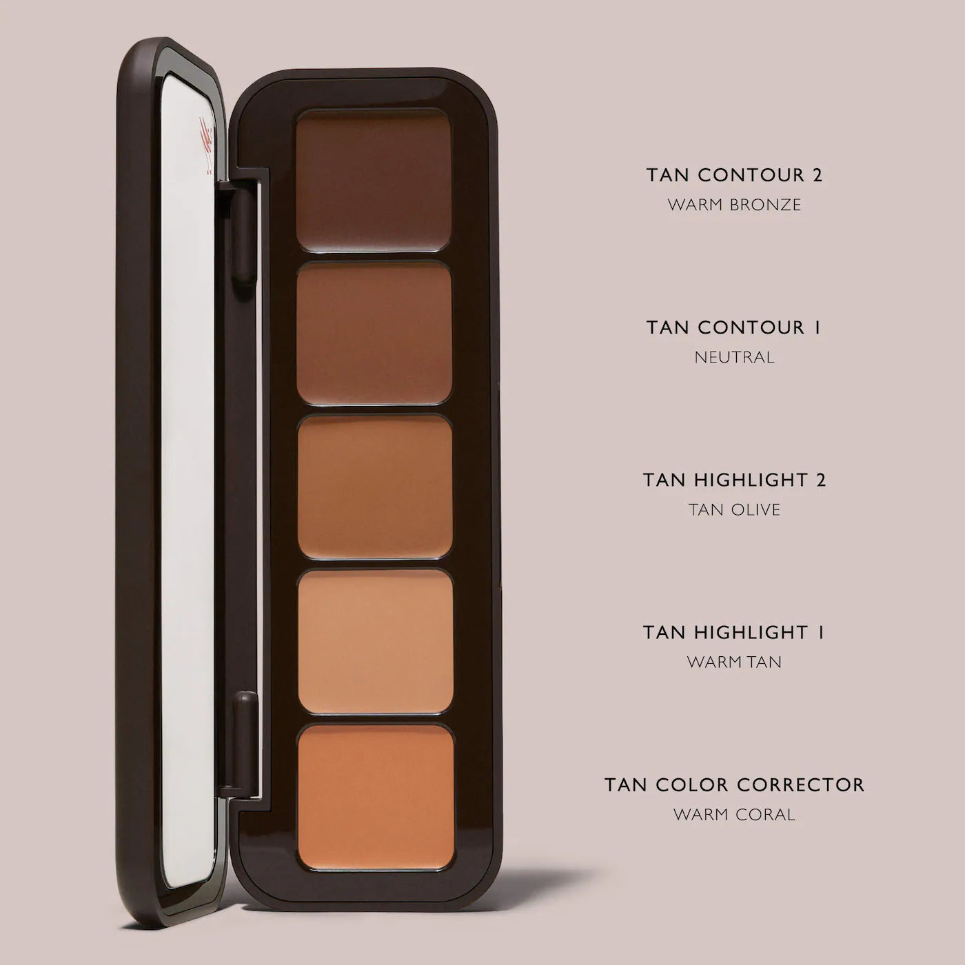 m.ph by Mary Phillips Underpainting Face Highlight & Contour Palette - Tan